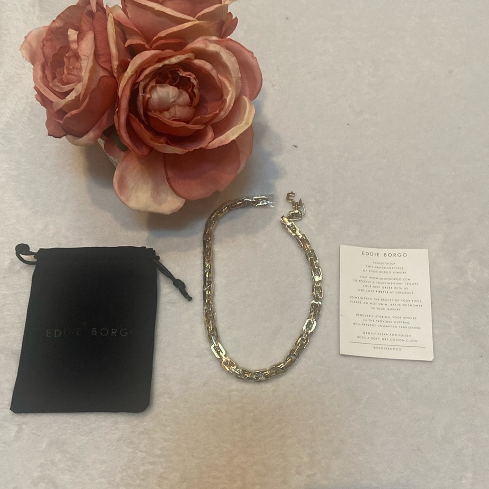 EDDIE BORGO NEW IN PLASTIC 17” Chain Necklace With Bag
